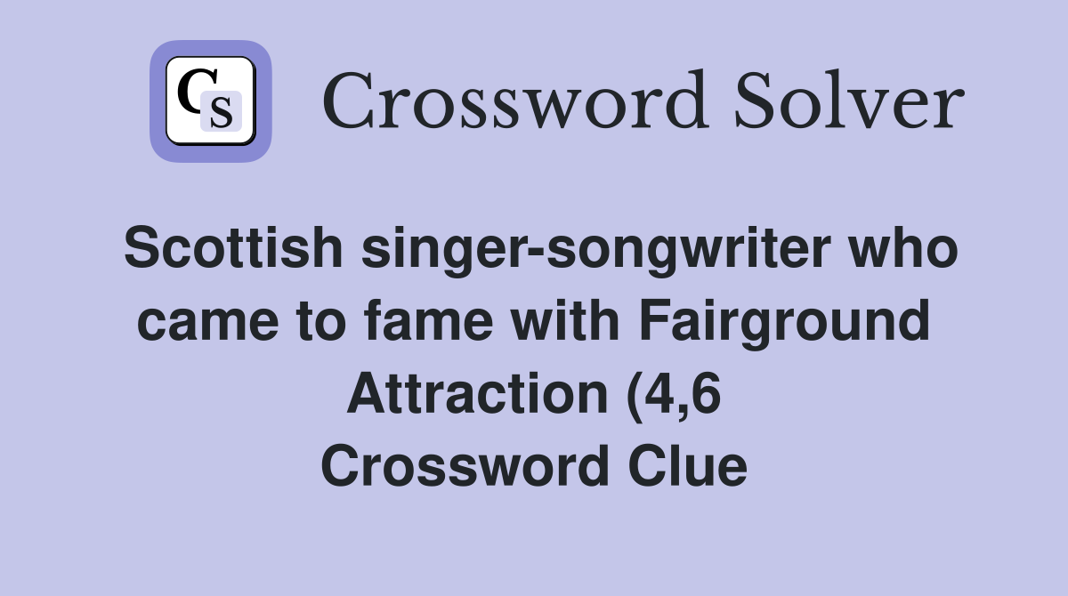 Scottish singer songwriter who came to fame with Fairground Attraction Scottish singer songwriter who came to fame with Fairground Attraction